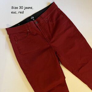 Size 30 Lularoe jeans, red (81)